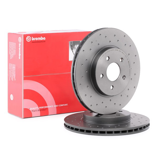 Передние тормозные диски 0986651X Brembo