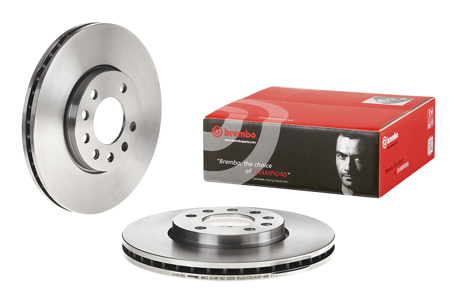Передние тормозные диски 09916510 Brembo