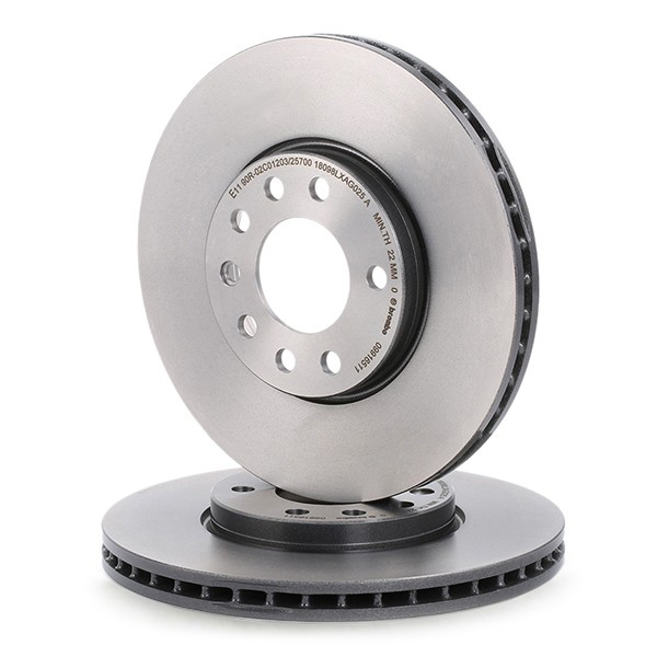 Передние тормозные диски 09916511 Brembo