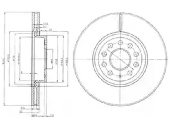 Передние тормозные диски 09977275 Brembo