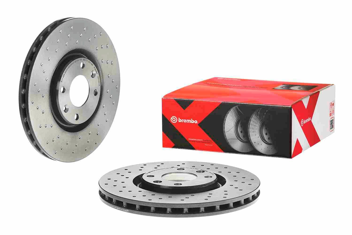 Передние тормозные диски 09A1851X Brembo
