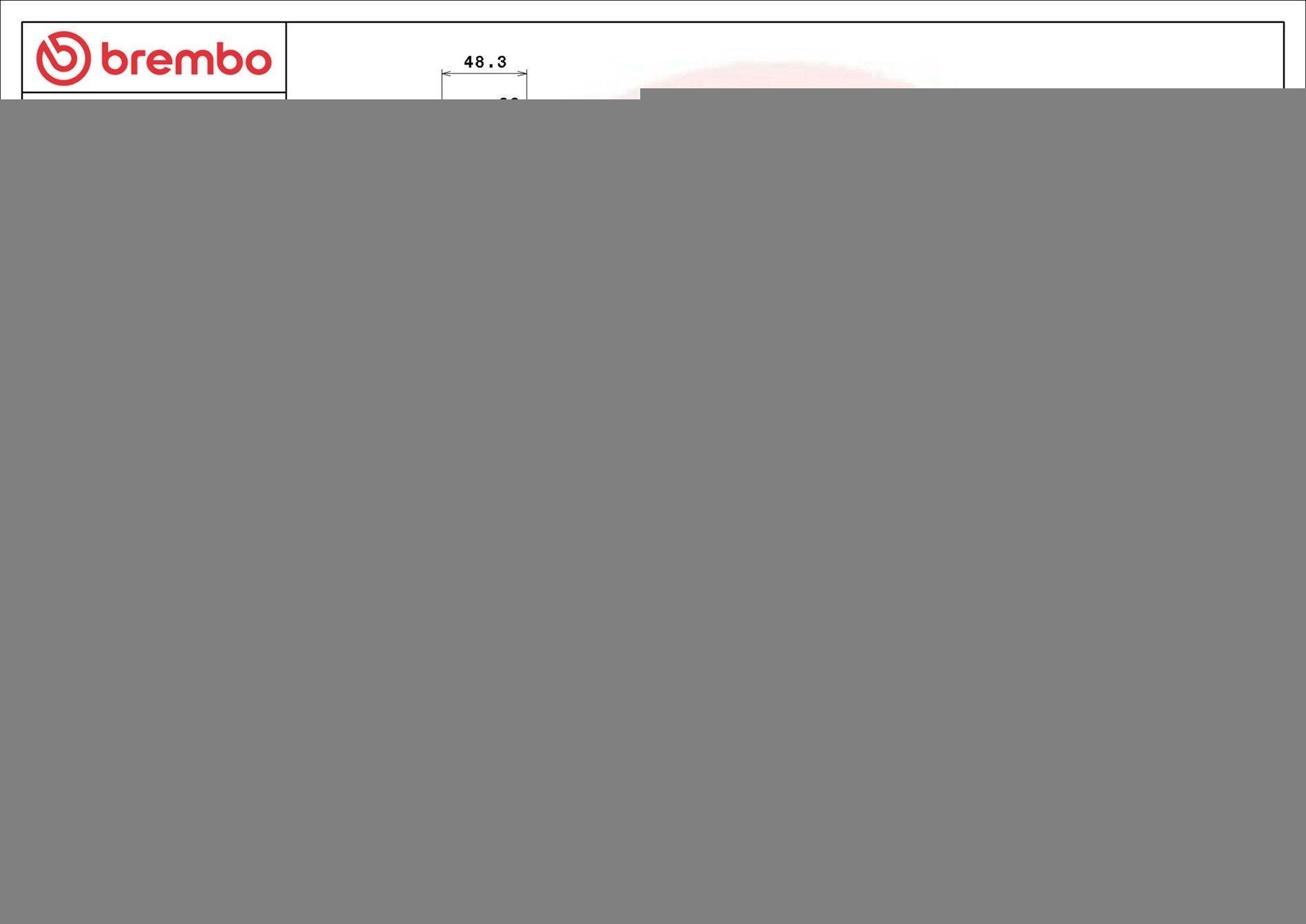 Задний дисковый тормоз Brembo 09A20075