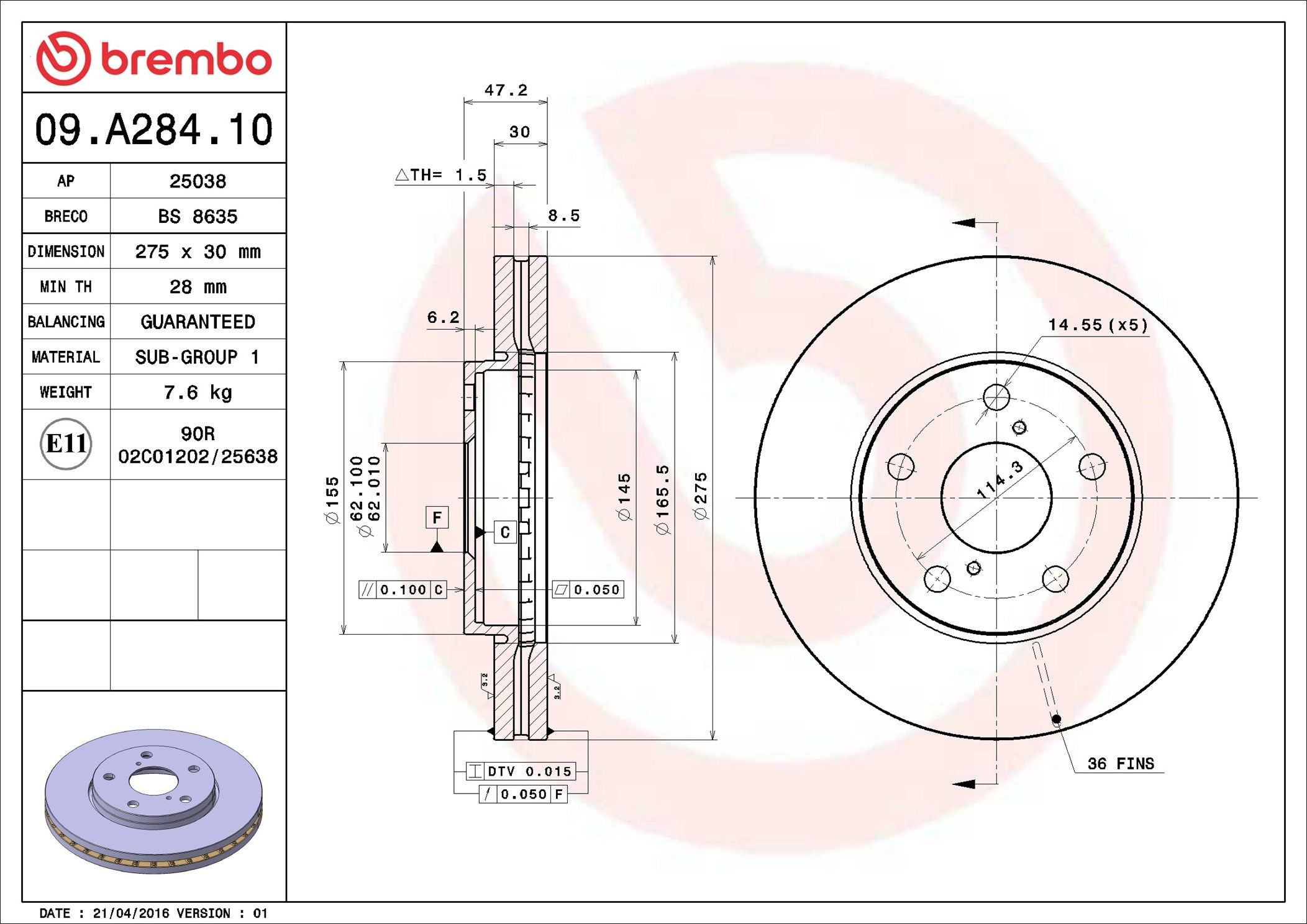 Тормоз дисковый передний Toyota 4351217090 цена, от 44.10 USD