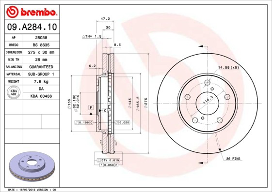 Купить 4351217090 Toyota Ротор тормозной