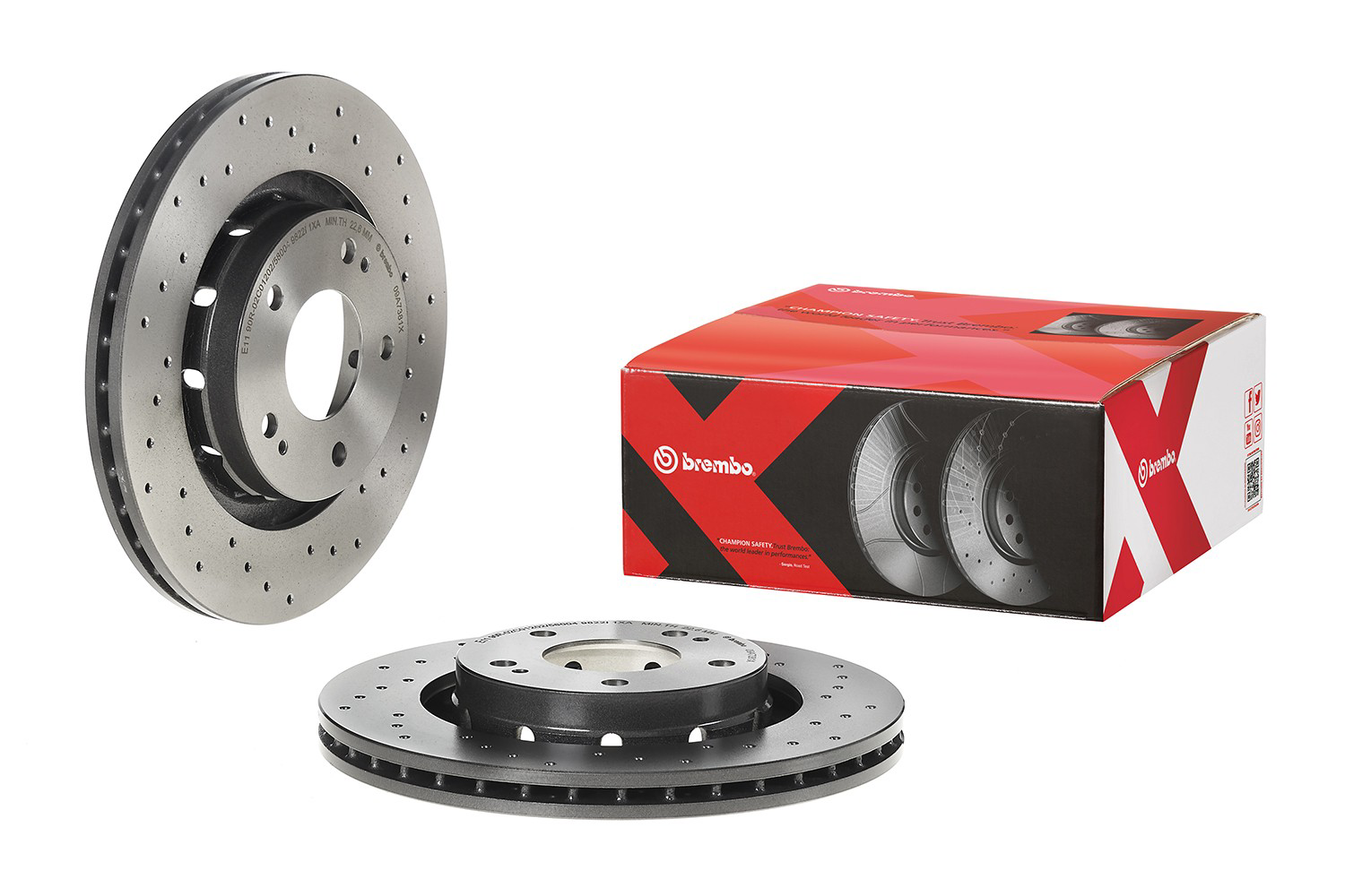 Тормоз дисковый передний Brembo 09A7381X цена, от 54.93 USD