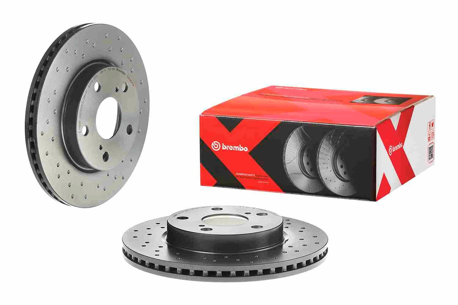 Передние тормозные диски 09A8641X Brembo