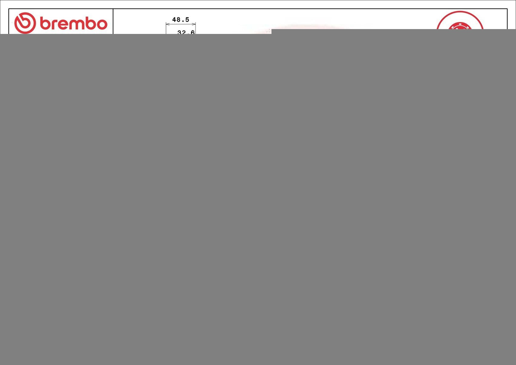 Купить 09B38633 Brembo Ротор тормозной