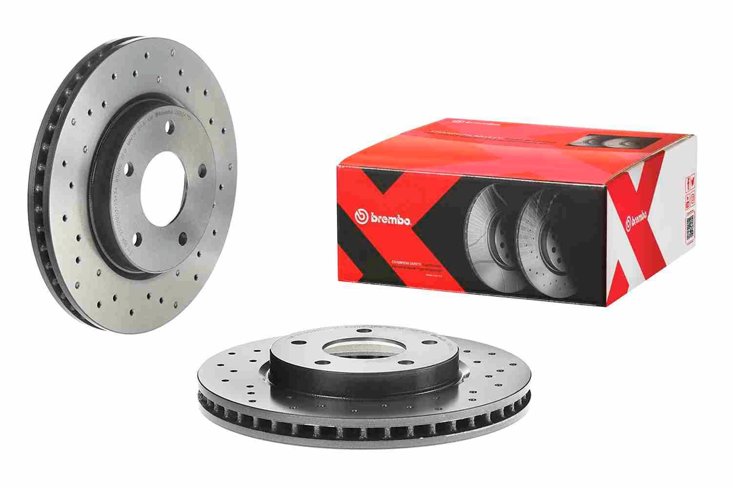 Тормоз дисковый передний Brembo 09B6471X цена, от 71.32 USD