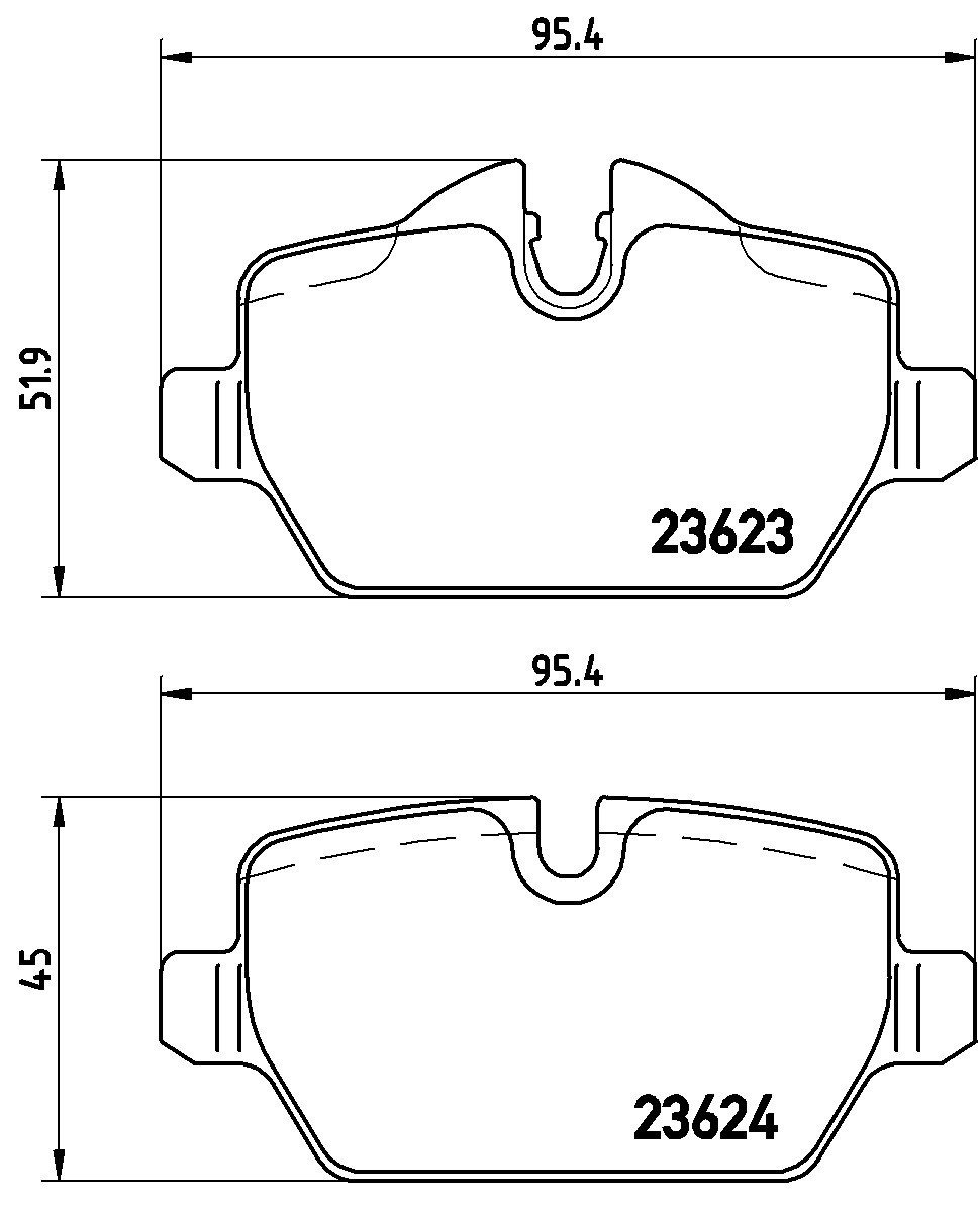 Купить P06037X Brembo Колодки тормозные задние, дисковые