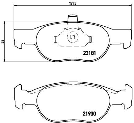 Купить P23125 Brembo Колодки тормозные