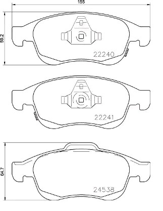 Тормозные колодки Brembo P23165