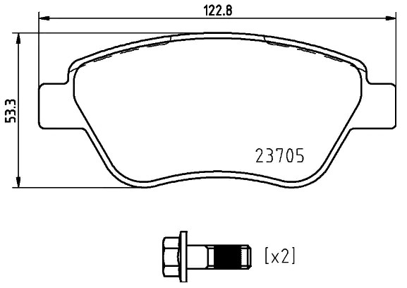 Купить P23169 Brembo Колодки тормозные
