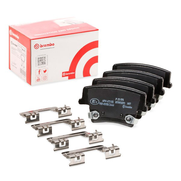 Купить P23175 Brembo Колодки тормозные задние, дисковые