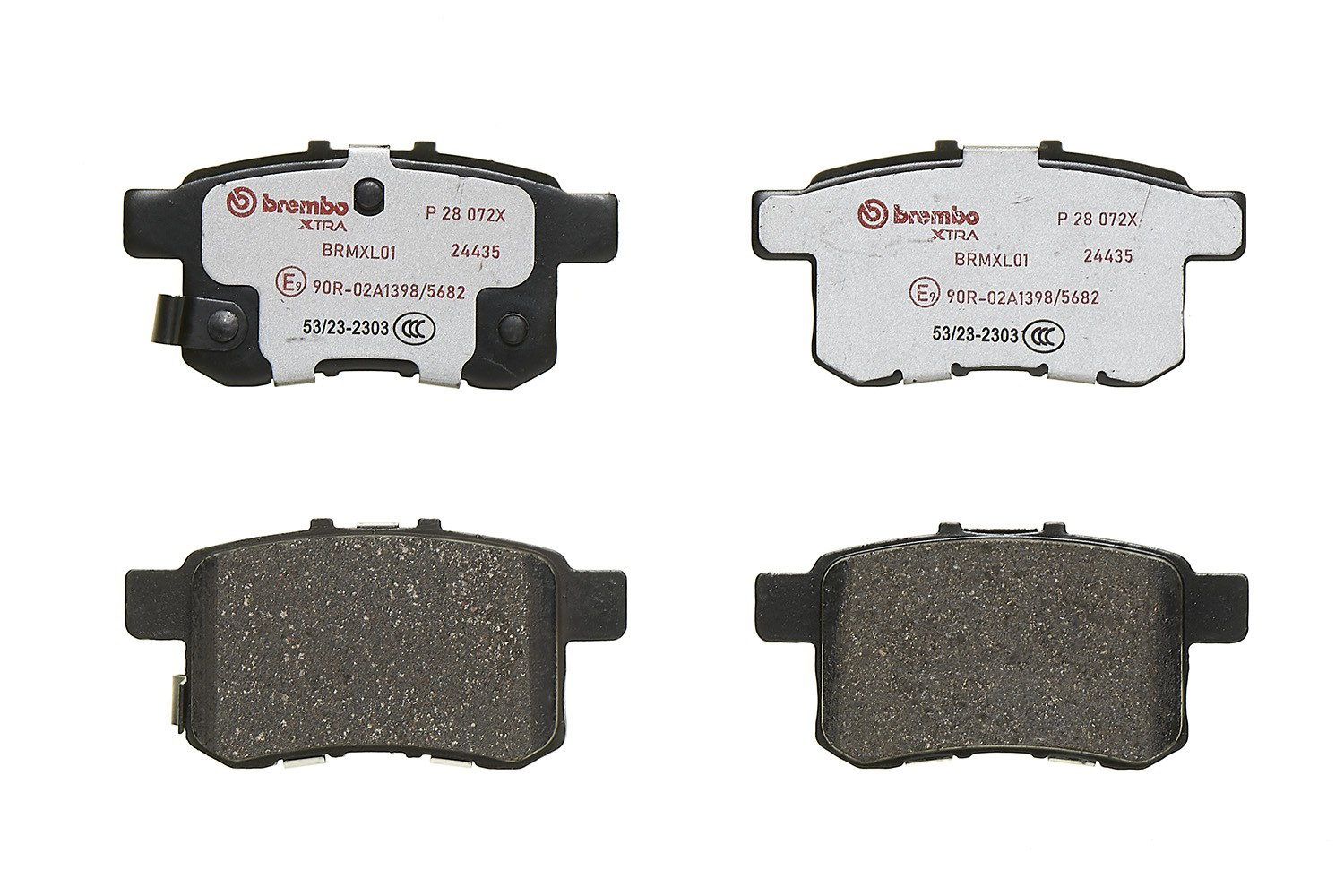 Купить P28072X Brembo Колодки тормозные задние, дисковые