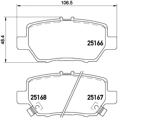 Колодки дисковые  Brembo P28078 цена, от 32.41 USD