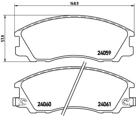 Колодки Brembo P30017 цена, от 33.58 USD