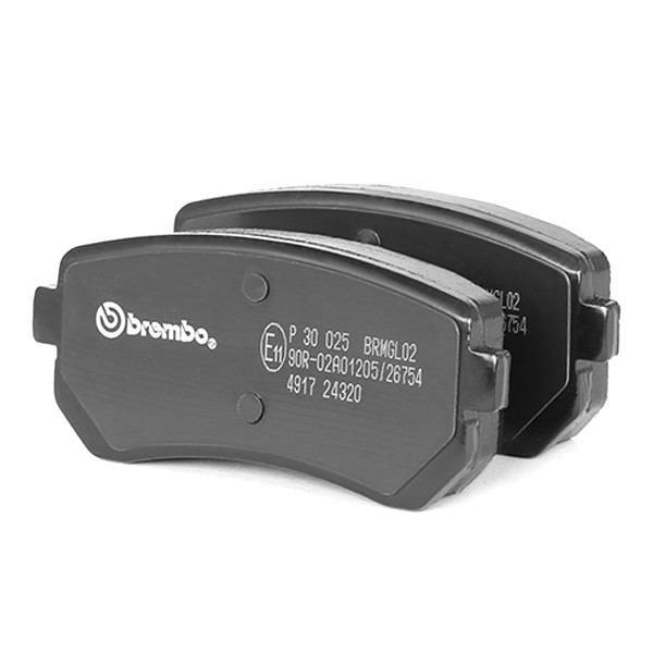 P30025 Brembo Колодки тормозные дисковые комплект