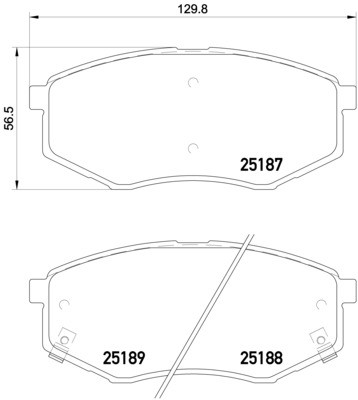 Тормозные колодки Brembo P30055X