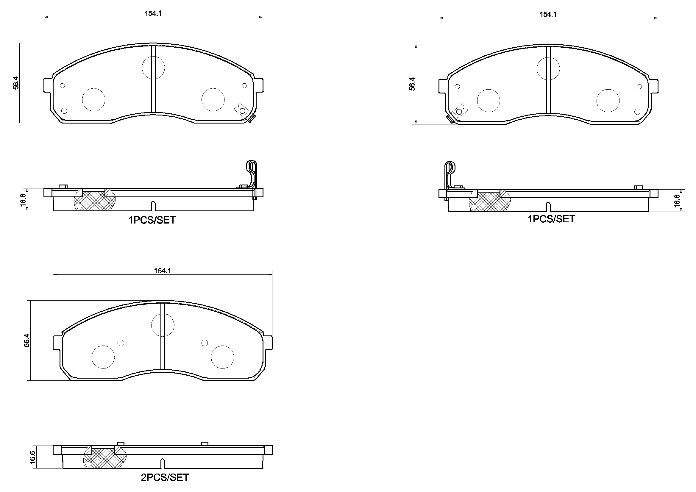 P30155 Brembo Колодки передние