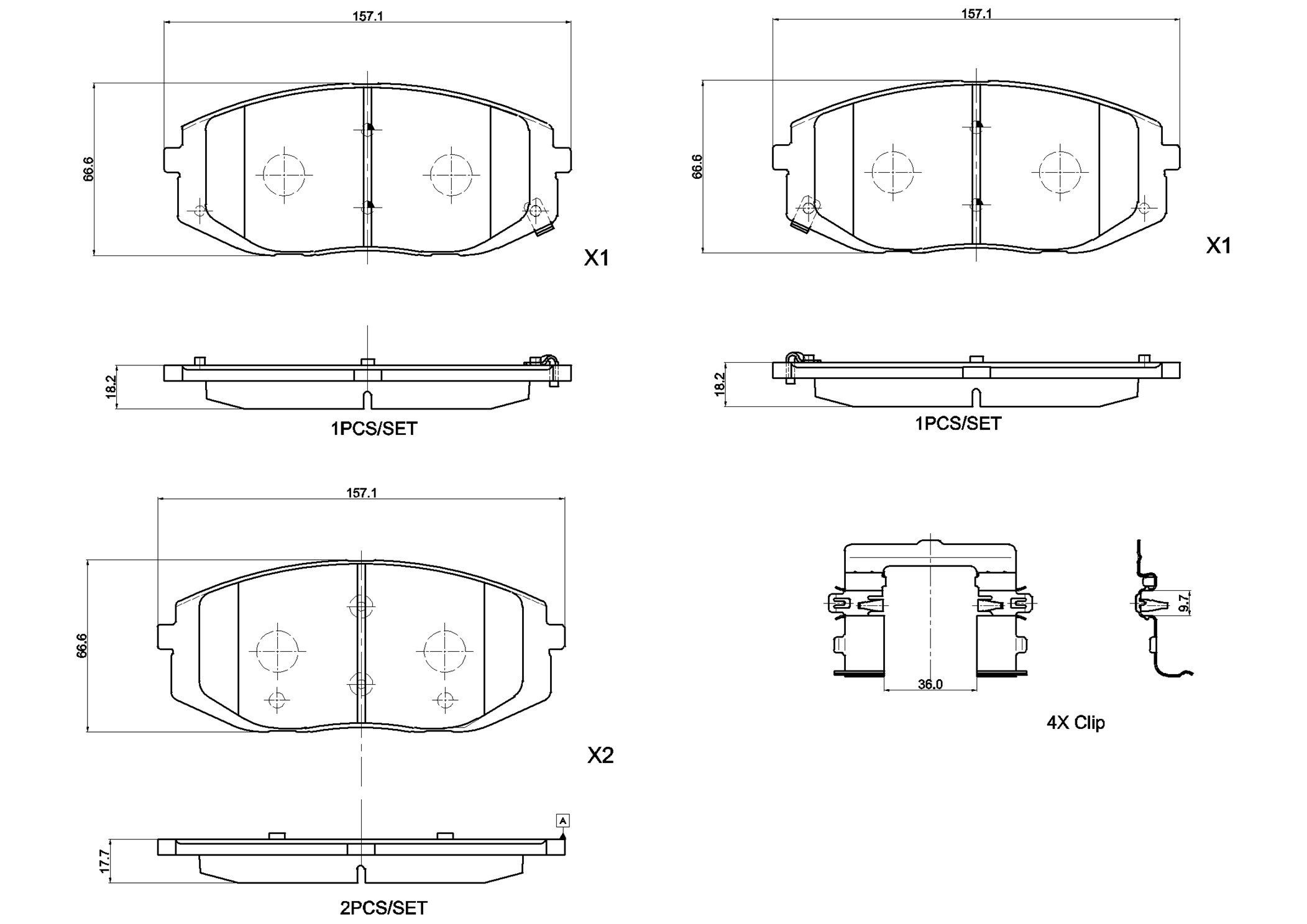 Купить P30161 Brembo Колодки тормозные