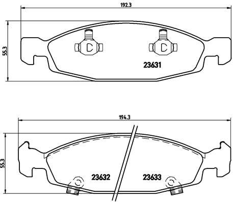 P37005 Brembo Колодки передние