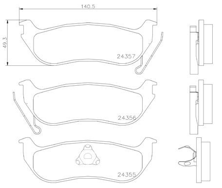 P37009 Brembo Колодки тормозные дисковые комплект
