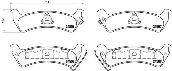 Купить P37012 Brembo Колодки тормозные задние, дисковые