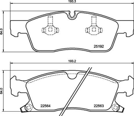 P37027 Brembo Колодки передние