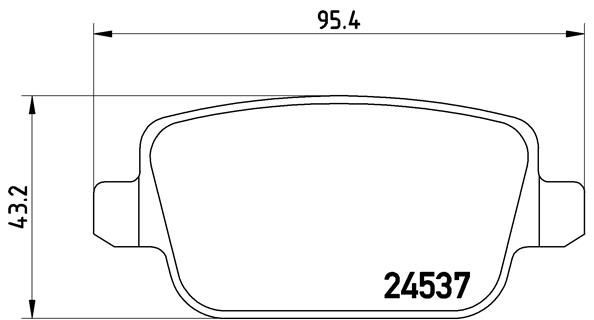 Купить P44016 Brembo Колодки тормозные задние, дисковые