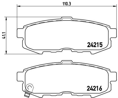Купить P49042 Brembo Колодки тормозные задние, дисковые
