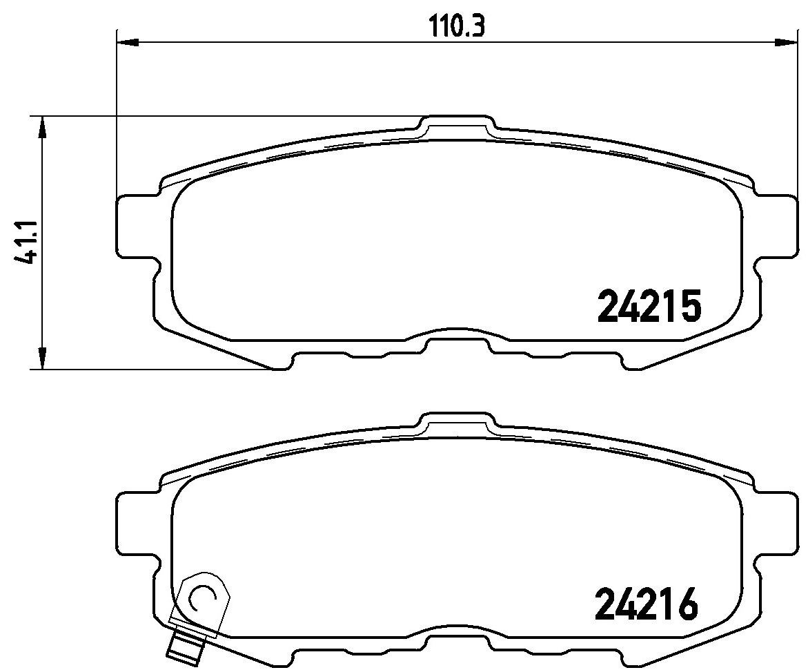 Колодки дисковые  Brembo P49042 цена, от 19.91 USD