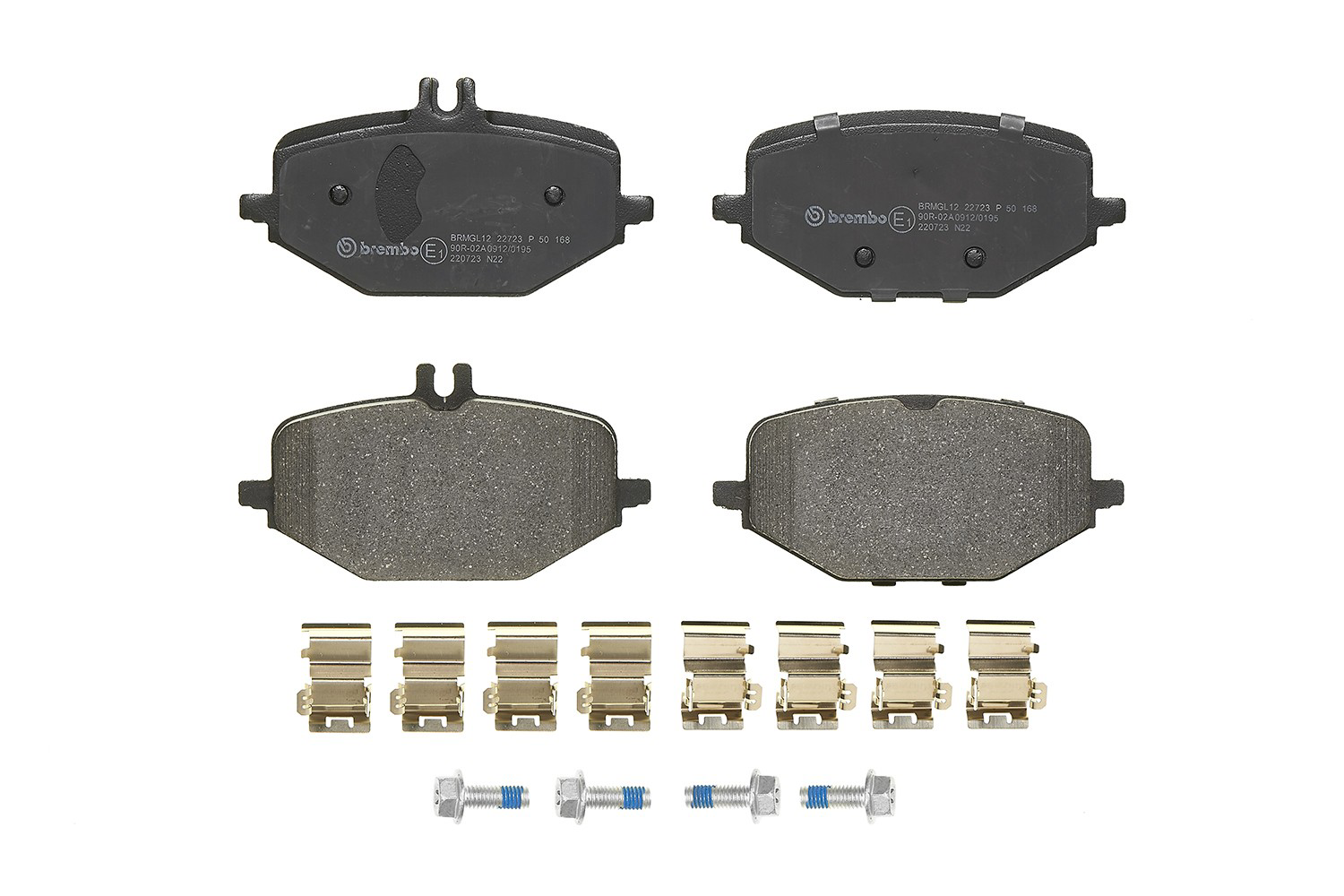 P50168 Brembo Колодки тормозные дисковые комплект