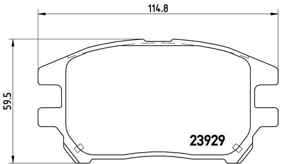 Купить P56050 Brembo Колодки тормозные
