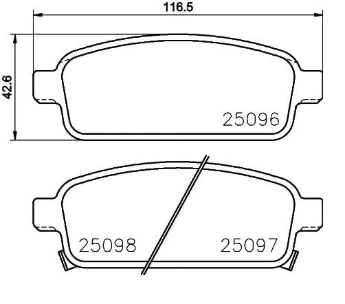 Задние дисковые колодки Brembo P59087