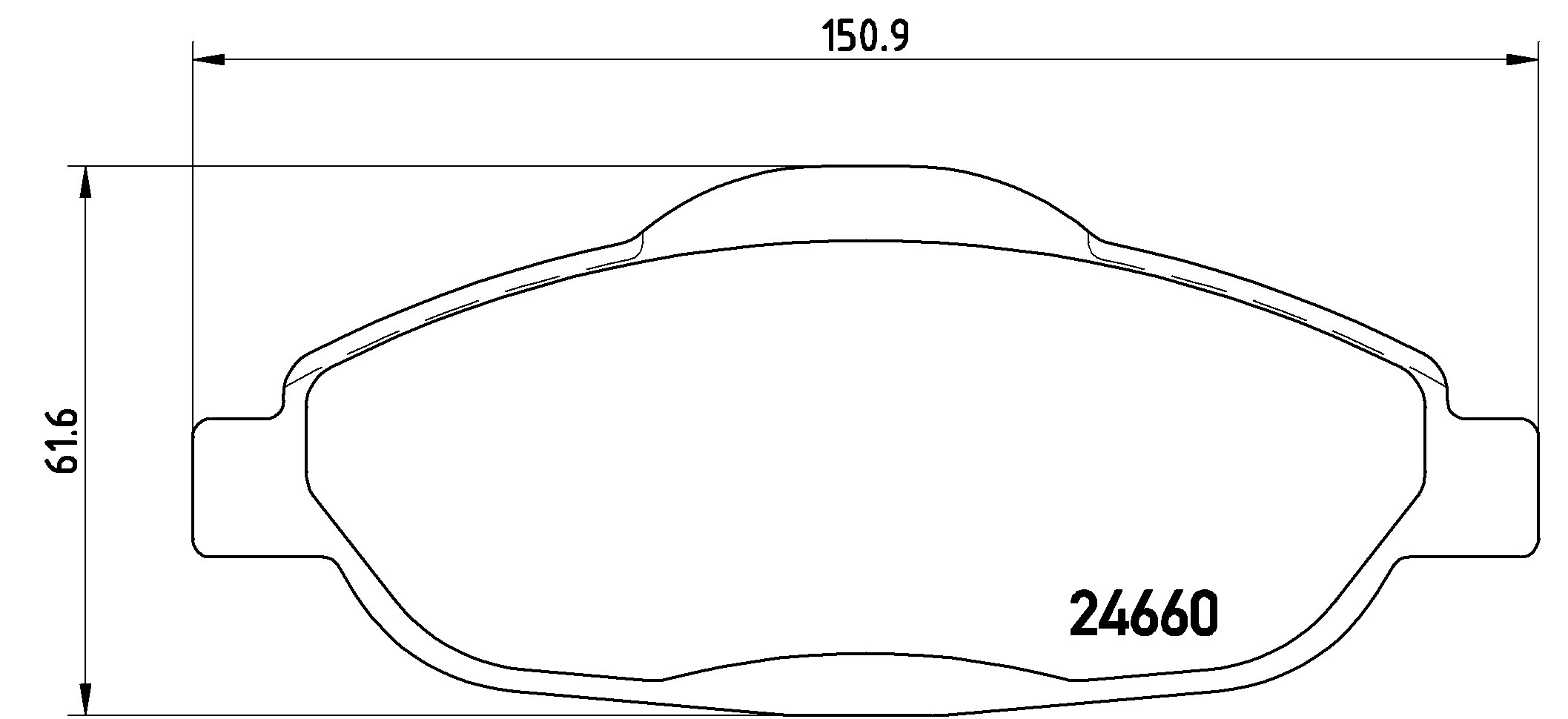 Купить P61101X Brembo Колодки тормозные