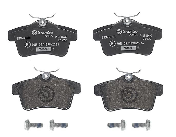Купить P61114X Brembo Колодки тормозные задние, дисковые