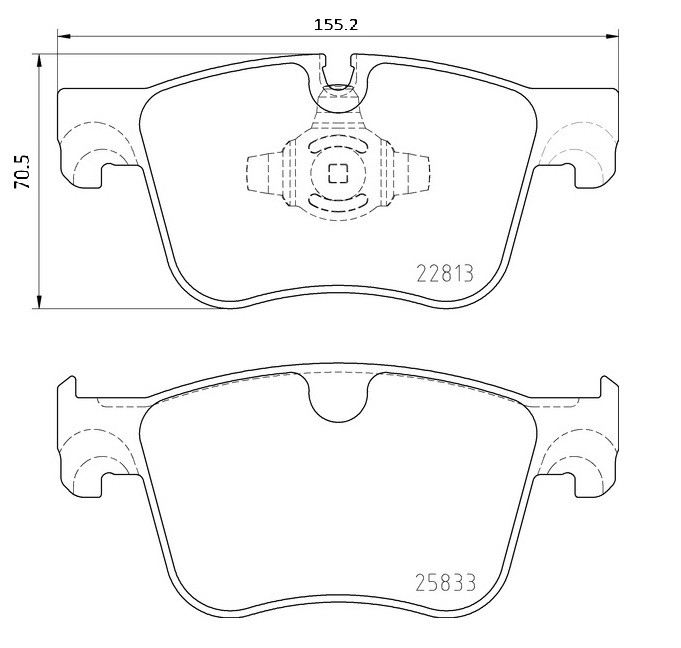 P61135X Brembo Колодки передние