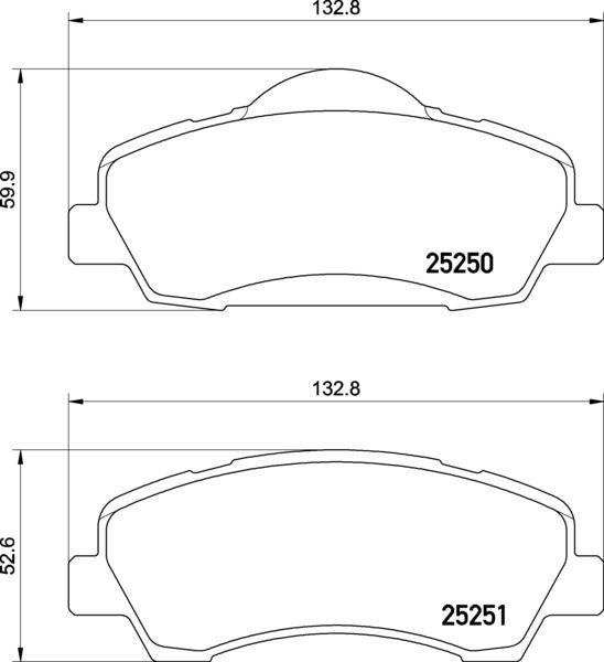 Колодки Brembo P61138 цена, от 54.02 USD