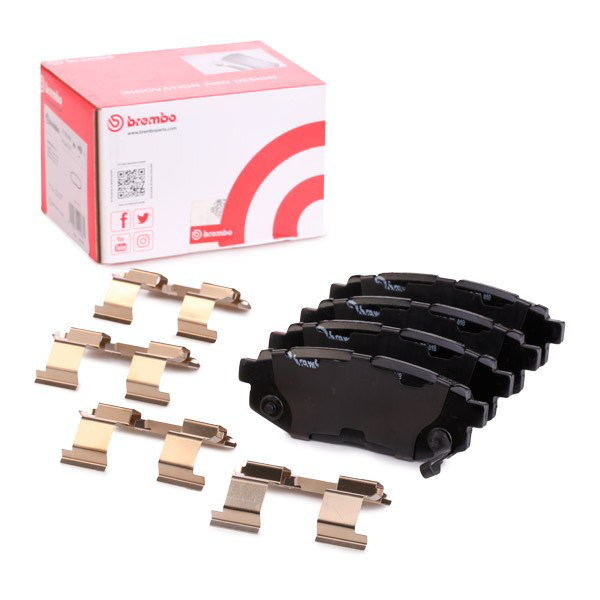 Купить P78018 Brembo Колодки тормозные задние, дисковые