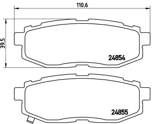 Колодки дисковые  Brembo P78018 цена, от 44.54 USD
