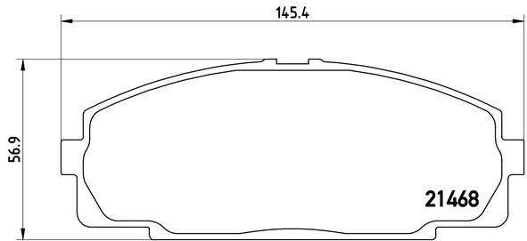 P83092 Brembo Колодки передние