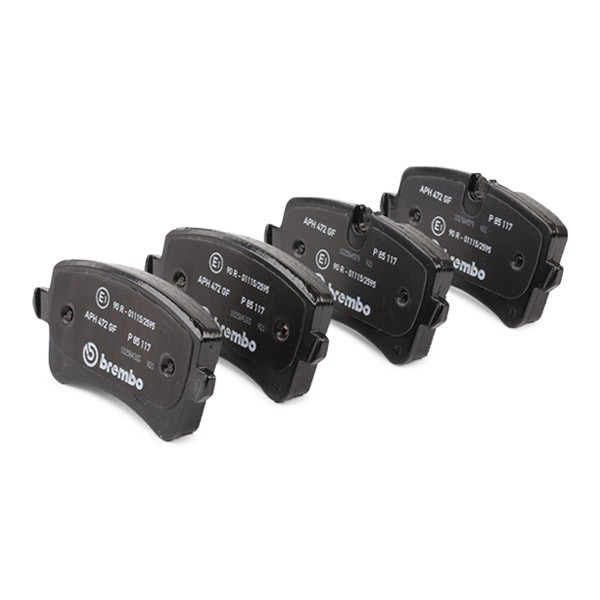 P85117 Brembo Колодки тормозные дисковые комплект
