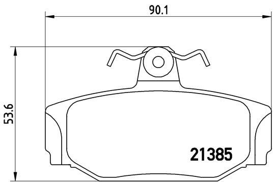 Купить P86009 Brembo Колодки тормозные задние, дисковые