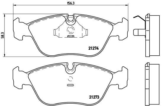 Тормозные колодки Brembo P86013