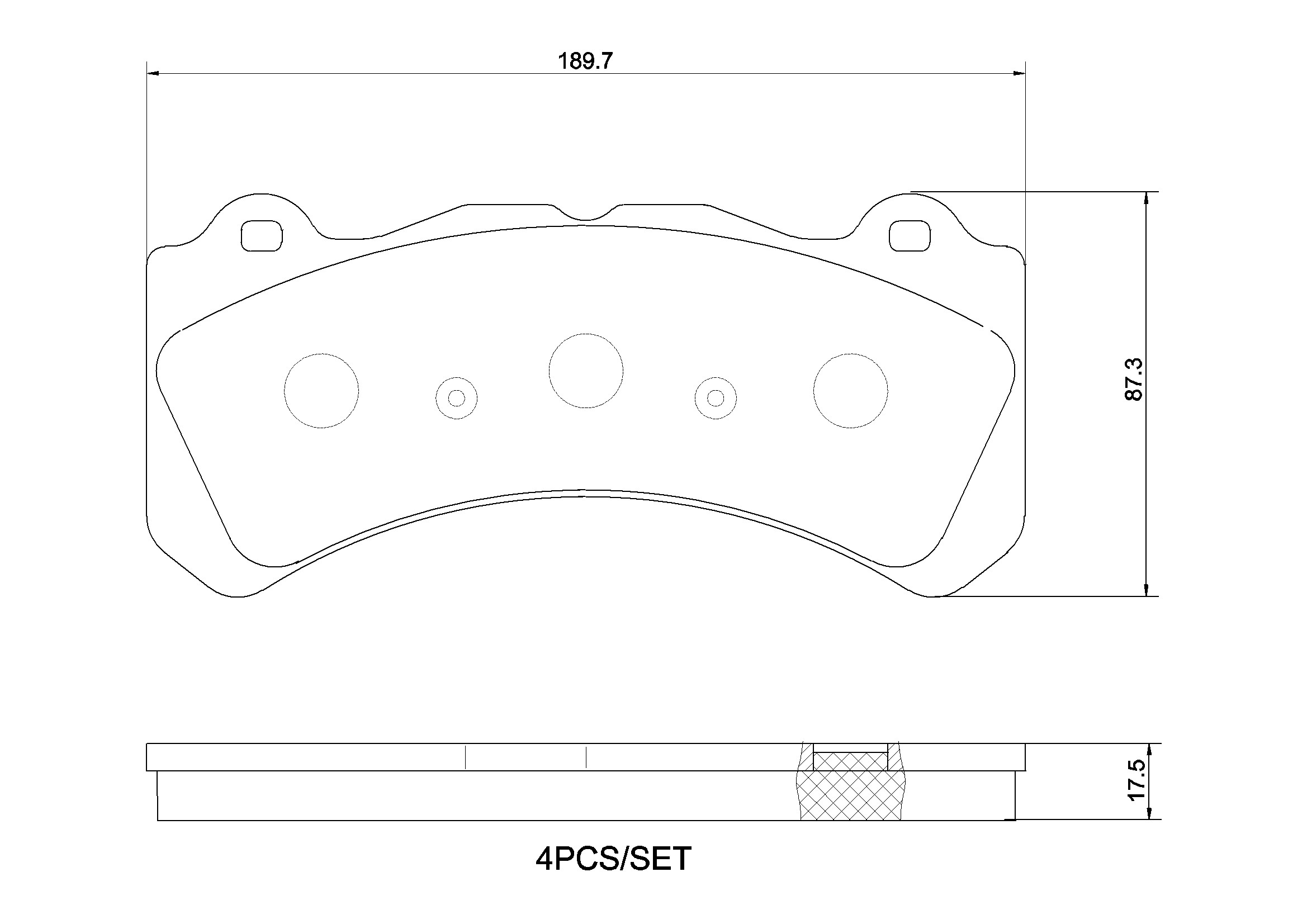 Тормозные колодки Brembo P86034