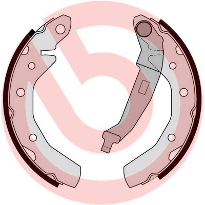 Тормоза рабочие задние ножные и тормозные барабаны Brembo S10517 цена, от 16.26 USD