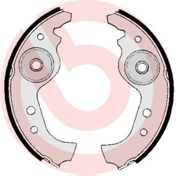 Задние барабанные колодки S23501 Brembo
