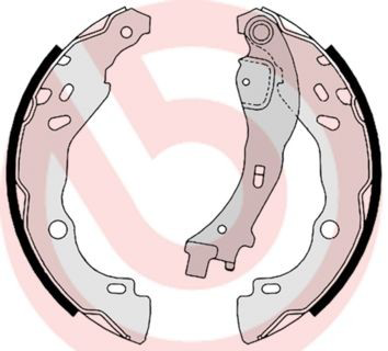 Барабанные колодки Brembo S23523