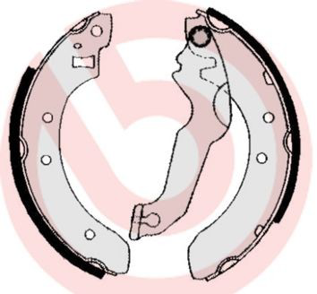 S24507 Brembo Барабанные тормозные колодки