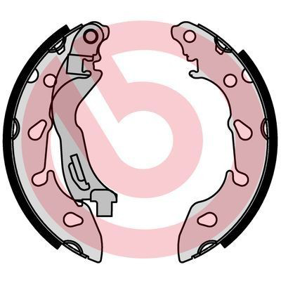 Купить S24553 Brembo Задние барабанные тормозные колодки